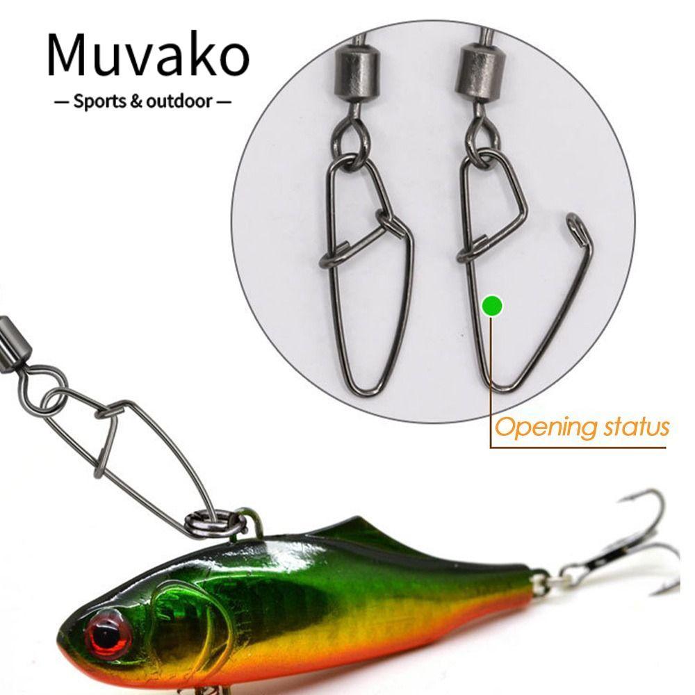 MUVAKO 50 ชิ้น Rolling Swivel Solid Ring 1 #-8 # Heavy Duty Ball