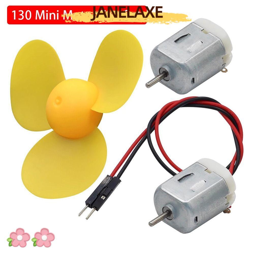 JANELAXE932JN 1 ชุด 130 มอเตอร์ขนาดเล็ก, DC Mini Micro สี่ล้อไดรฟ์มอเตอร์, 4WD โรเตอร์ความเร็ว 18,00