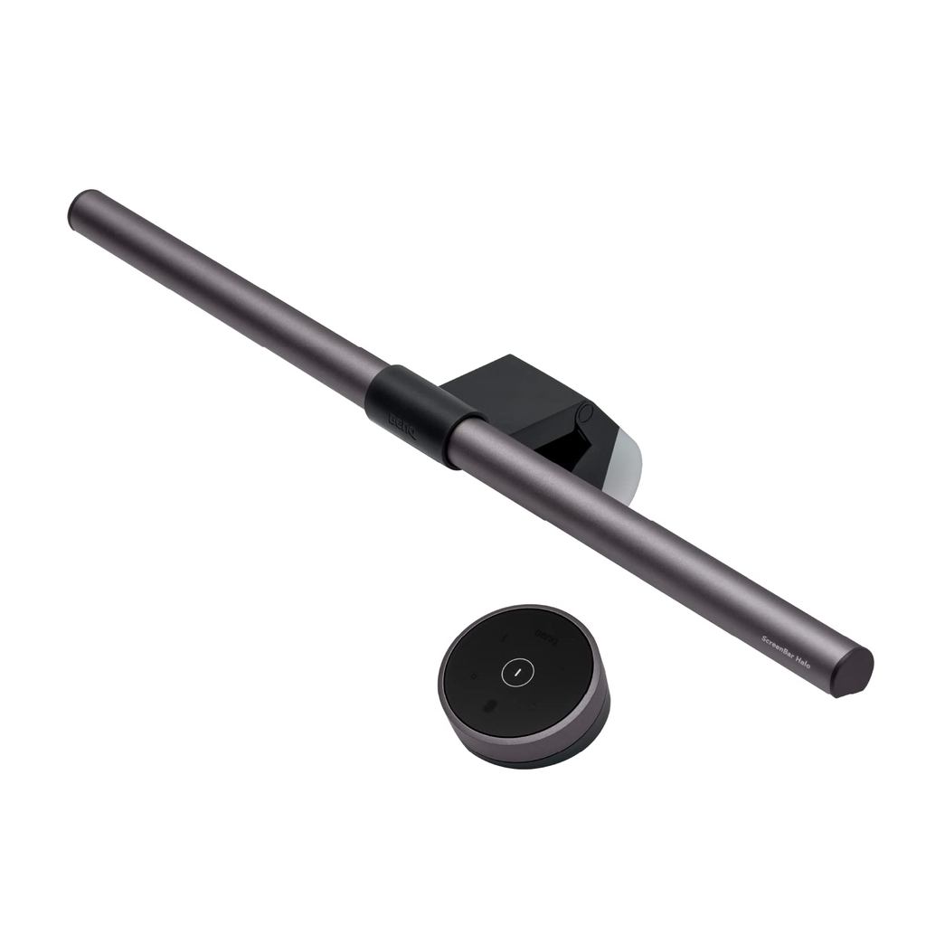 BenQ ScreenBar Halo Monitor Light, USB Desk Light, with Wireless Remote, Auto Dimming, Ambient Light