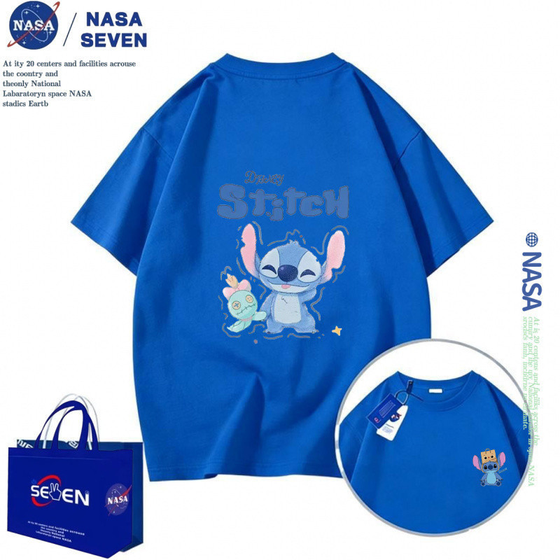 เสื้อยืดนักบิน NASA แบบสองด้าน แฟชันใหม่สำหรับเด็กและวัยรุ่น