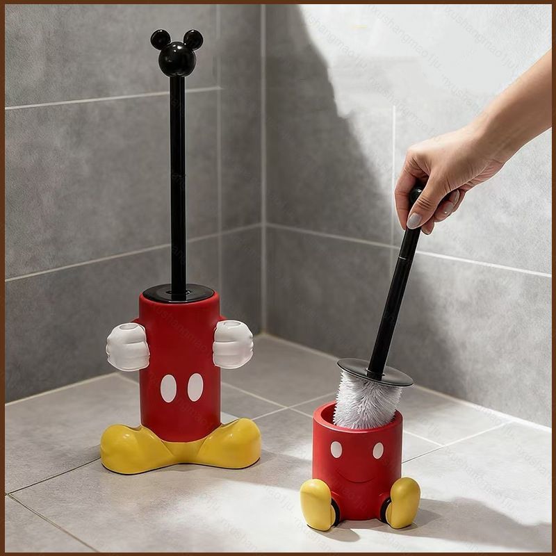 Xx1เจ การ์ตูนมิกกี้ชุดแปรงห้องน้ําบ้านห้องน้ําแปรงทําความสะอาดห้องน้ําขัดแปรงห้องน้ํา xx1เจ