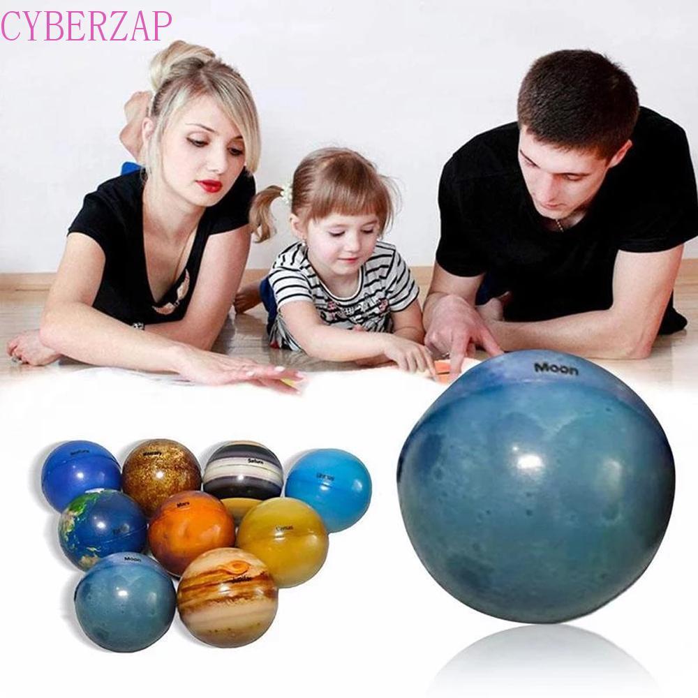 CYBERZAP Moon Star Ball Bouncy Ball สําหรับเด็กการศึกษาของเล่นฟองน้ํา Ball ยืดหยุ่นสีสันการพิมพ์ Sta