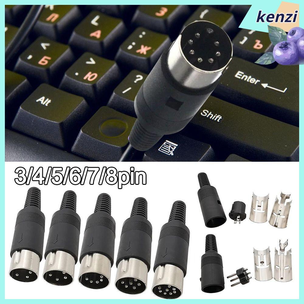 KENZI DIN ชายหญิงปลั๊ก,ใช้งานร่วมกับพลาสติก MIDI Power Source Plug Audio AV Connector อะแดปเตอร์, 3p
