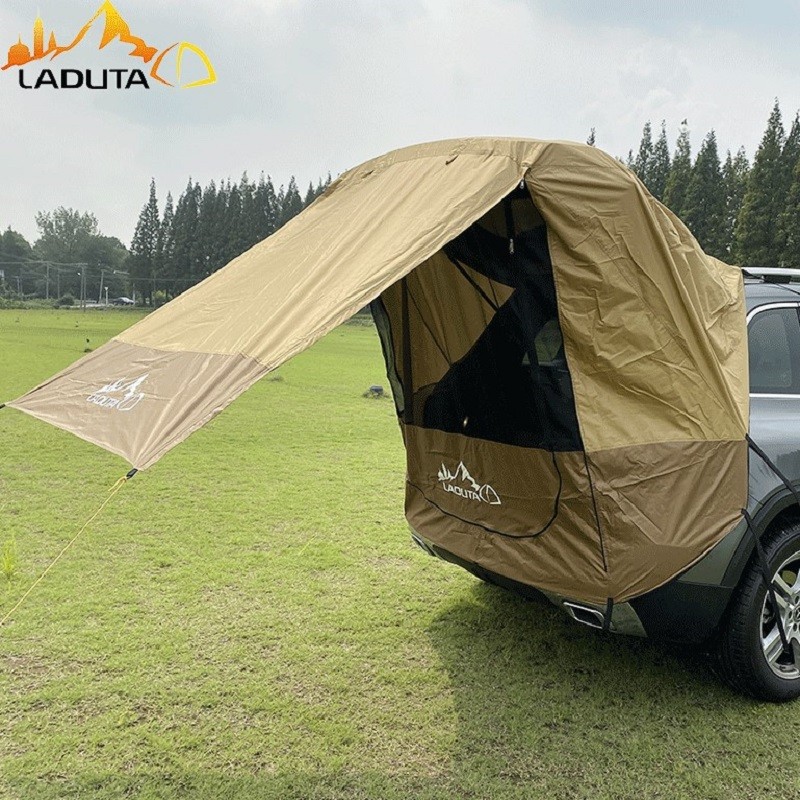 เต็นท์ด้านหลัง suv Extension Canopy รถกลางแจ้งขับรถทัวร์ Camping Travel Camping รถ Trunk แบบบูรณาการ