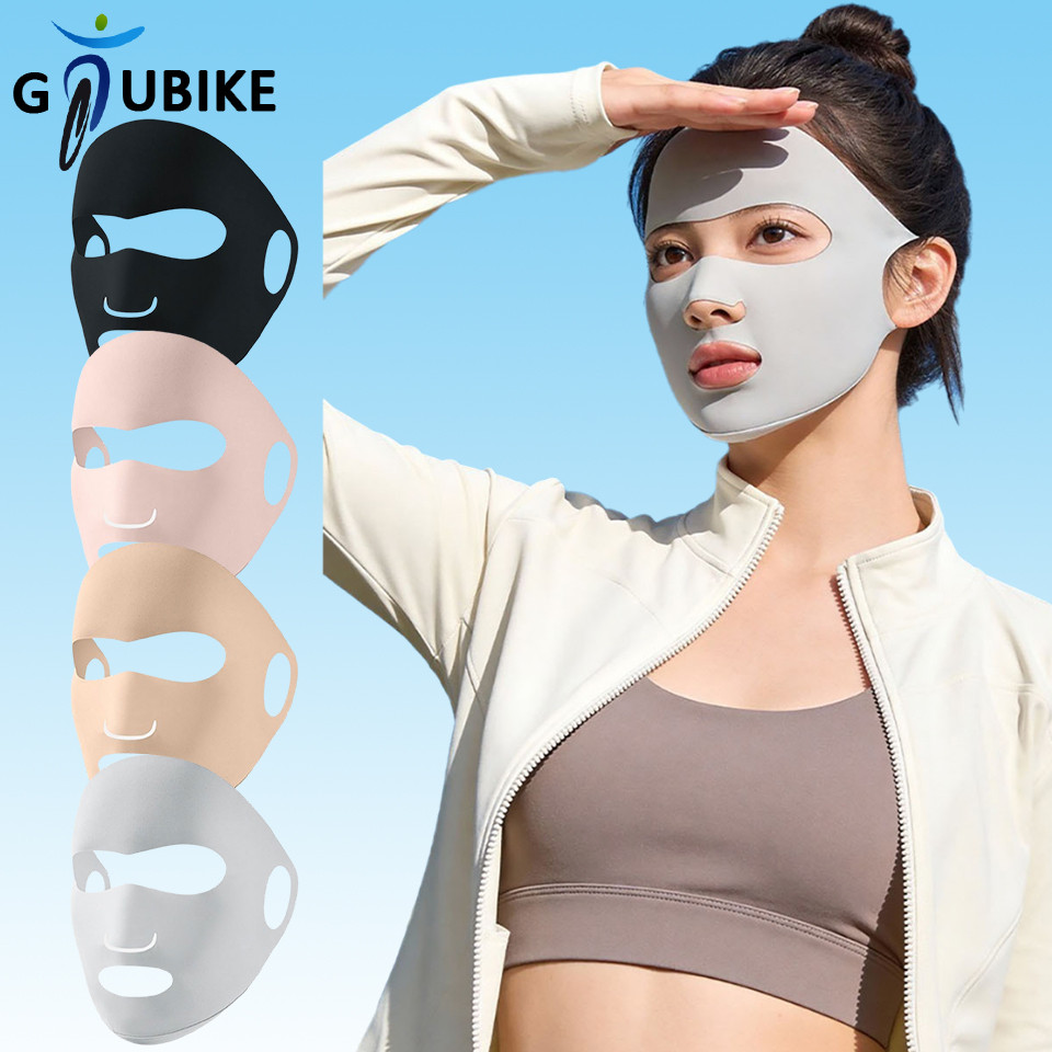GTUBIKE UPF50+ หน้ากากป้องกันแดดสำหรับฤดูร้อน ทำจากผ้าไหมน้ำแข็ง ระบายอากาศได้ดี เหมาะสำหรับการขี่จักรยานและกิจกรรมกลางแจ้ง