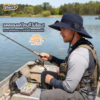 VNICE หมวกพัดลม พลังงานแสงอาทิตย์ หมวกเดินป่า ทำงานกลางแจ้ง …