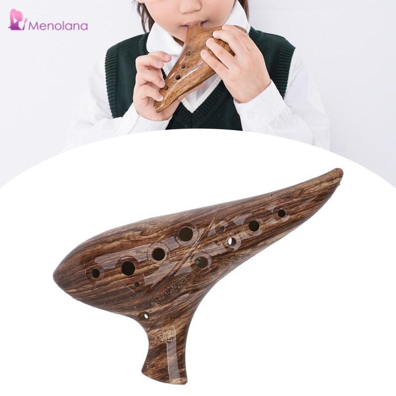 [Menolana] Modern Alto C Ocarina 12 Hole เครื่องดนตรีขนาดเล็กน้ําหนักเบาสําหรับครอบครัวเริ่มต้นและผู