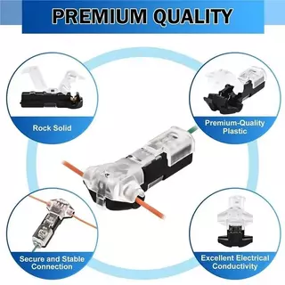 [🇹🇭⚡12hจัดส่ง] 20 ชิ้นขั้วต่อสายไฟ 5 รูปแบบโดยตรง Plug-in & T-Type Quick Splice, No-solder No-peel กันน้ําล็อคสาย Clamps สําหรับรถยนต์และบ้านสายไฟ (ฟรีเครื่องมือ)