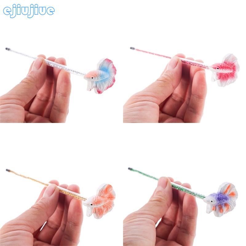 Cc เรซิ่น Betta Training Wand Aquariums ตกแต่ง Wand Fishtank Habitats เครื่องประดับ