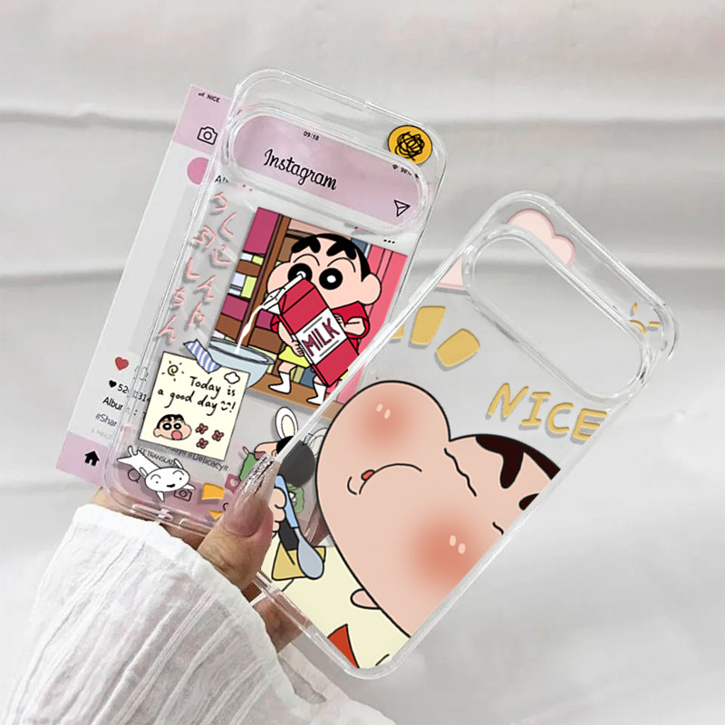 อะนิเมะดินสอสี Shin-chan สําหรับ OPPO A2 A3 A5 A6 PRO A6X A3X A5X A60 A18 A38 A79 Realme C71 C75 C65