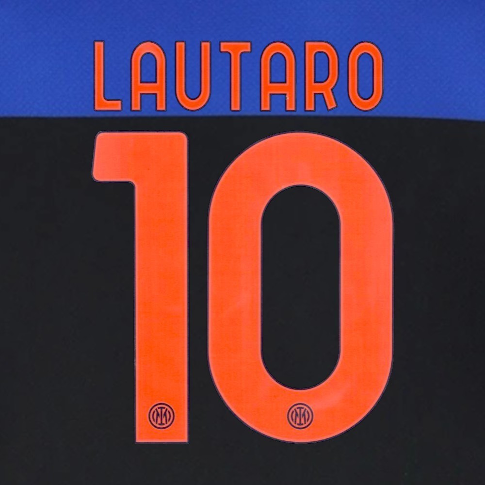 อย่างเป็นทางการ LAUTARO 10 Inter Milan FC 4th 2025-26 PRINT