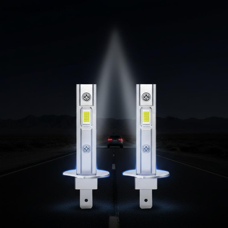 LK ไฟหน้ารถ LED H1 6000K Mini Direct ใส่ไฟหน้าหลอดไฟ Canbus Mini Auto Super Bright LED Super Bright 