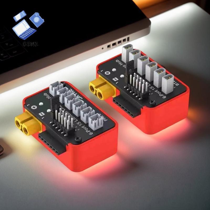 [BBNZ] 1 ชิ้น OSH 6-Port 1S แบตเตอรี่ชาร์จ Hub สําหรับ LiPo LiFe Li-ion LiHV รองรับ B6neo 2 B6neo+ B