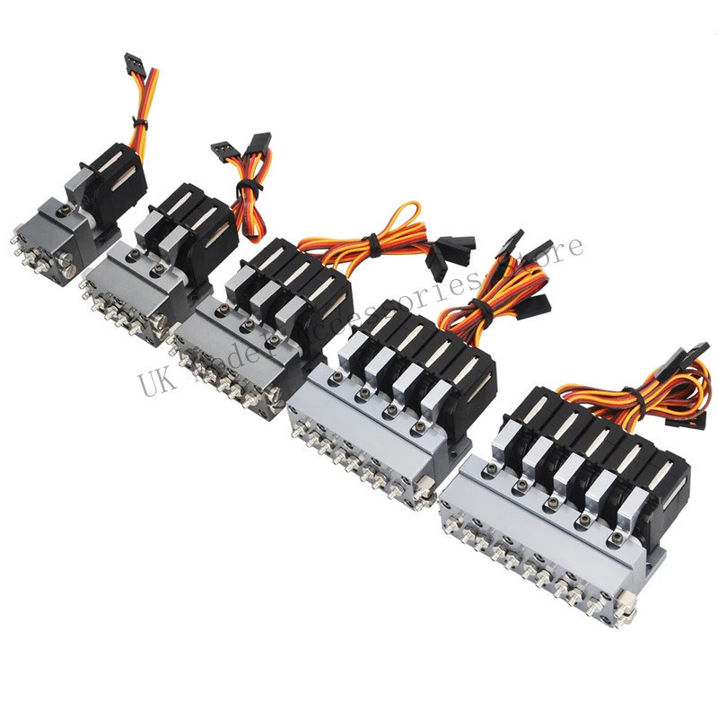 มินิไฮดรอลิกวาล์วบล็อก 1/2/3/4/5CH สําหรับ DoubleE E010 EC160E Huina K336gc 1580 1593 RC Excavator ร
