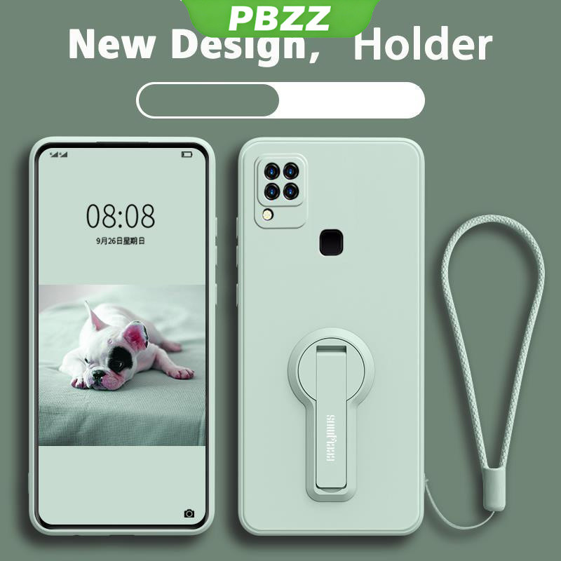 PBZZ FOR เคส ปลอก infinix hot 10S infinix hot 10 โทรศัพท์กรณี softcase ซิลิโคนเหลวป้องกันเรียบกันกระแทกกันชนปกการออกแบบใหม่360 ° กับผู้ถือ ytxzzj01