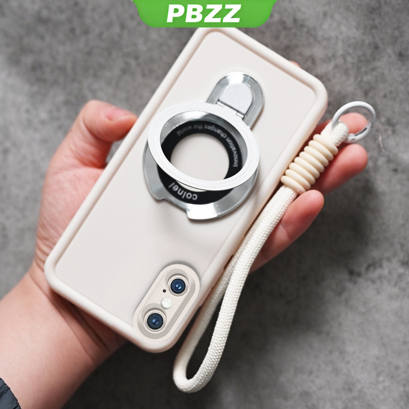 PBZZ 2026 สําหรับ iPhone xs iPhone xr iPhone xs max เคสโทรศัพท์ Softcase กันกระแทกออกแบบใหม่ความงามพร้อมที่วางและเชือกเส้นเล็กสําหรับสาว JTMSZJ02 – โปรปัง