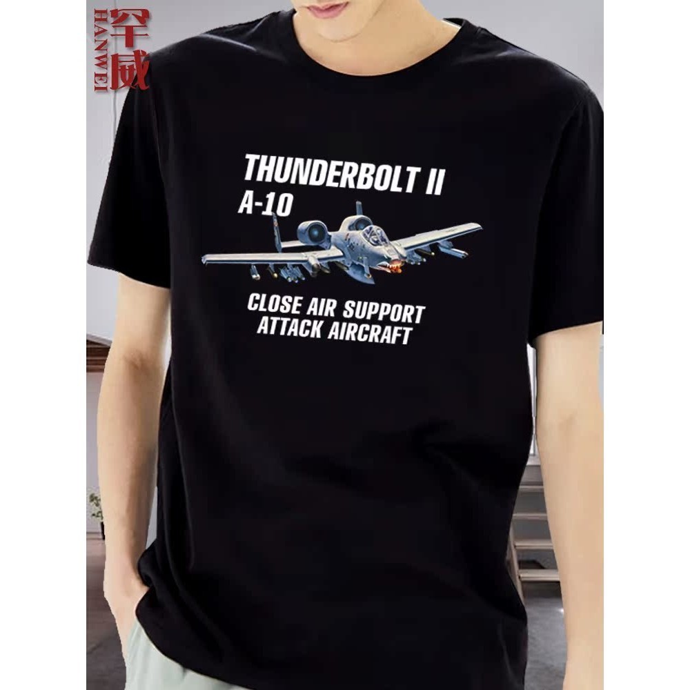Fighter F22 Raptor A10 เครื่องบิน F35 พิมพ์ Air Force ผ้าฝ้ายคุณภาพสูงเสื้อยืดแขนสั้นผู้ชาย
