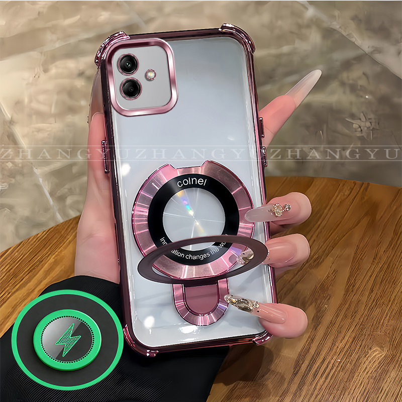 เหมาะสําหรับ Samsung A04 A04E A05 A06 เคสโทรศัพท์ใหม่แม่เหล็กยึดกันกระแทกปลอก SJ09