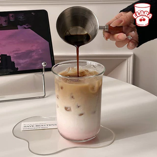 แก้วกระจกตรงรูปทรงเรียบง่าย 339/488ml | แก้วกาแฟเย็น น้ำผลไม้ ชานม สไตล์อินสตา ปลอดสารตะกั่ว