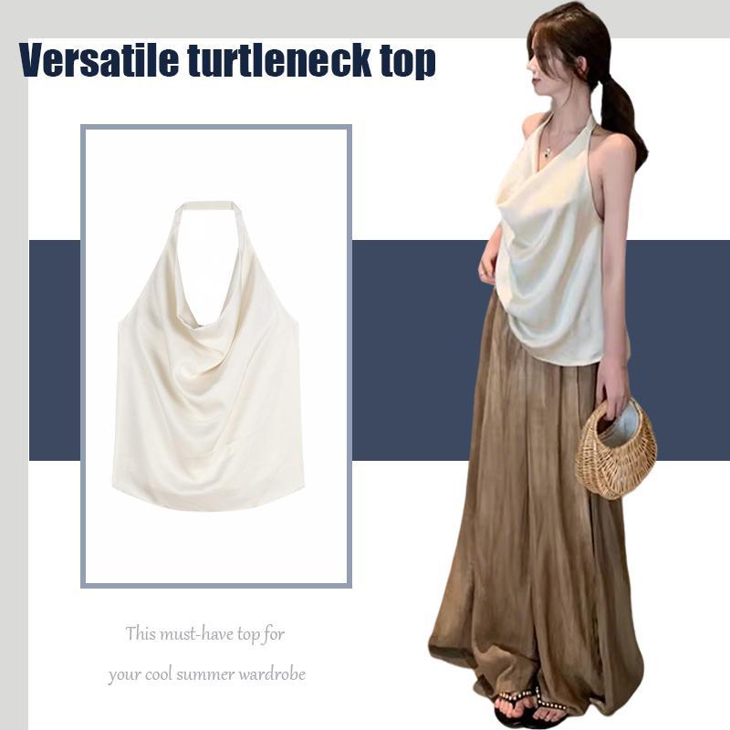 เสื้อคล้องคอโชว์หลัง เซ็กซี่ ดีไซนืเก๋ๆ แฟชั่นsummer สไตล์ฝรั่งเศส-พร้อมส่งจากไทย-รุ่น99360