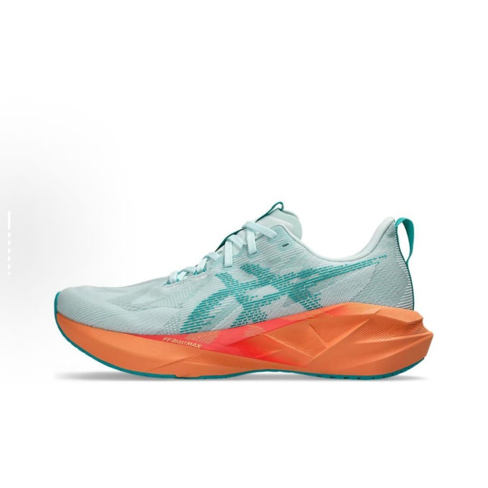 ASICS  ของแท้Asics Novablast 5 สําหรับผู้หญิงและผู้ชายรองเท้าวิ่ง Blue Orange ITUY