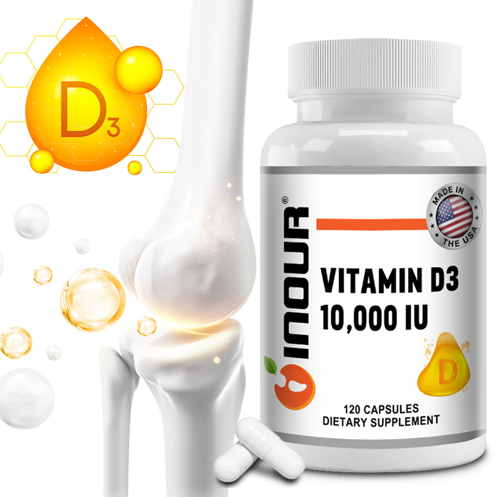 VITAMIN D3 10,000 IU แคปซูล - วิตามินดี3 เสริมแคลเซียม บำรุงกระดูกและภูมิคุ้มกัน
