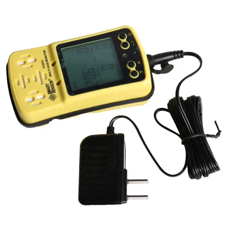 สมาร์ทเซนเซอร์ AS8900 Multi Gas Monitor เครื่องตรวจจับออกซิเจน O2 Hydrothion H2S คาร์บอนมอนอกไซด์ CO