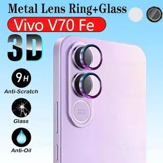 V70FE ฟิล์มกระจกกเลนส์กล้อง ฟิล์มกล้องโลหะ iRon Ring For Vivo V70 FE/V70Elite (4G/5G)ฟิล์มกันรอยกล้อง อลูมิเนียมอัลลอยด์