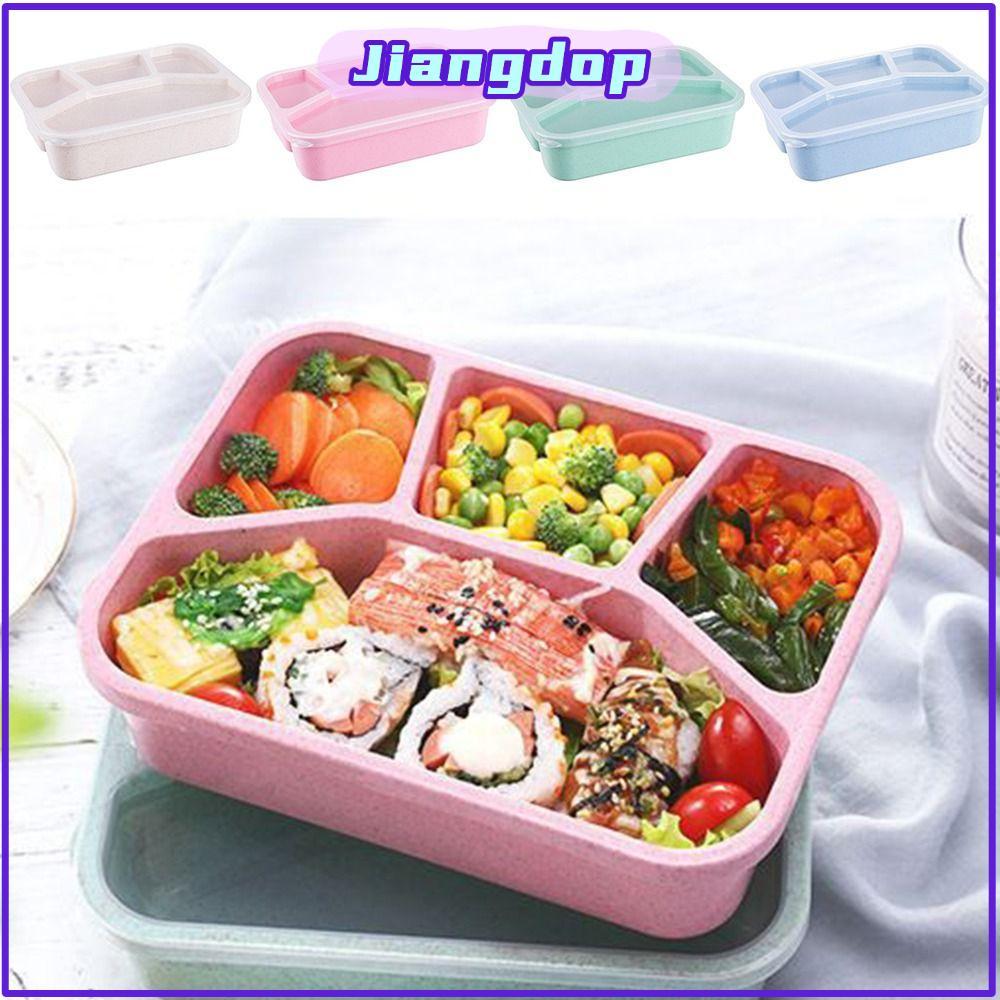 JIANG ช่อง Bento , 4 ตารางหลากสีกล่องอาหารกลางวันสไตล์ Japese, เตาอบไมโครเวฟ, กล่องอาหารกลางวันพลาสต