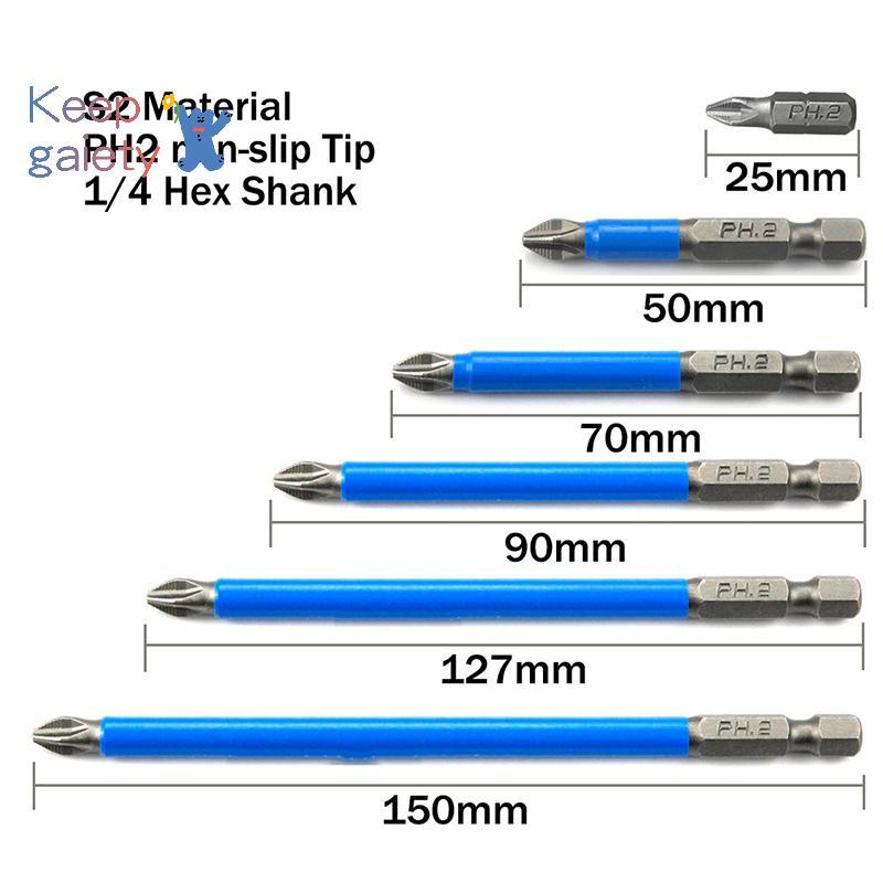 [Kpt-t] ดอกไขควงไฟฟ้ากันลื่นแม่เหล็ก 1/4″ Hex Shank Precision PH2 [ใหม่] ราคา ถูกที่สุด ดีลบีเคเค แกลเลอรีภาพที่ 3