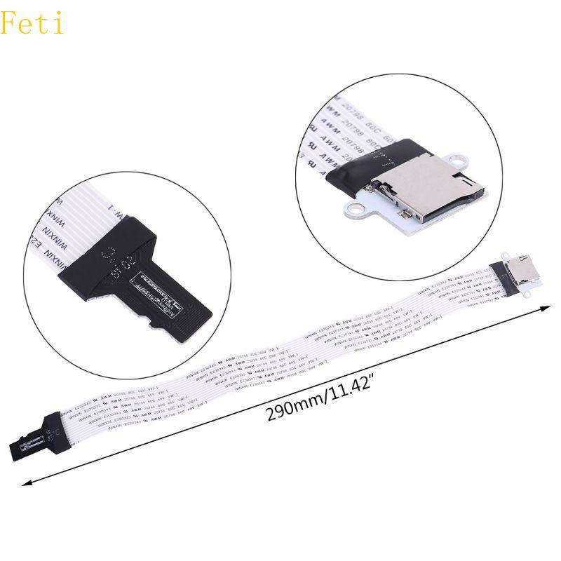Feti Soft Flat FPC Cable Extender TF Male to SD Female Extension Cable สําหรับโทรศัพท์ GPS