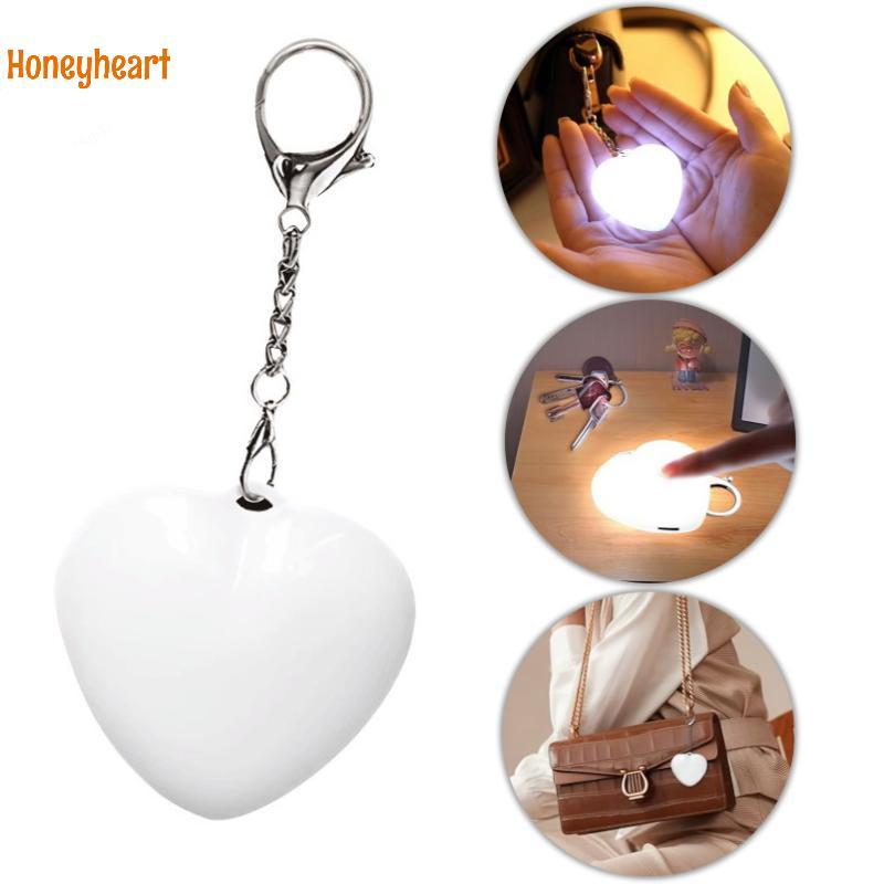 <Honeyheart> Touch Sensitive Glowing Heart Shape Light LED Automatic Sensing Purse Light Touch Activ