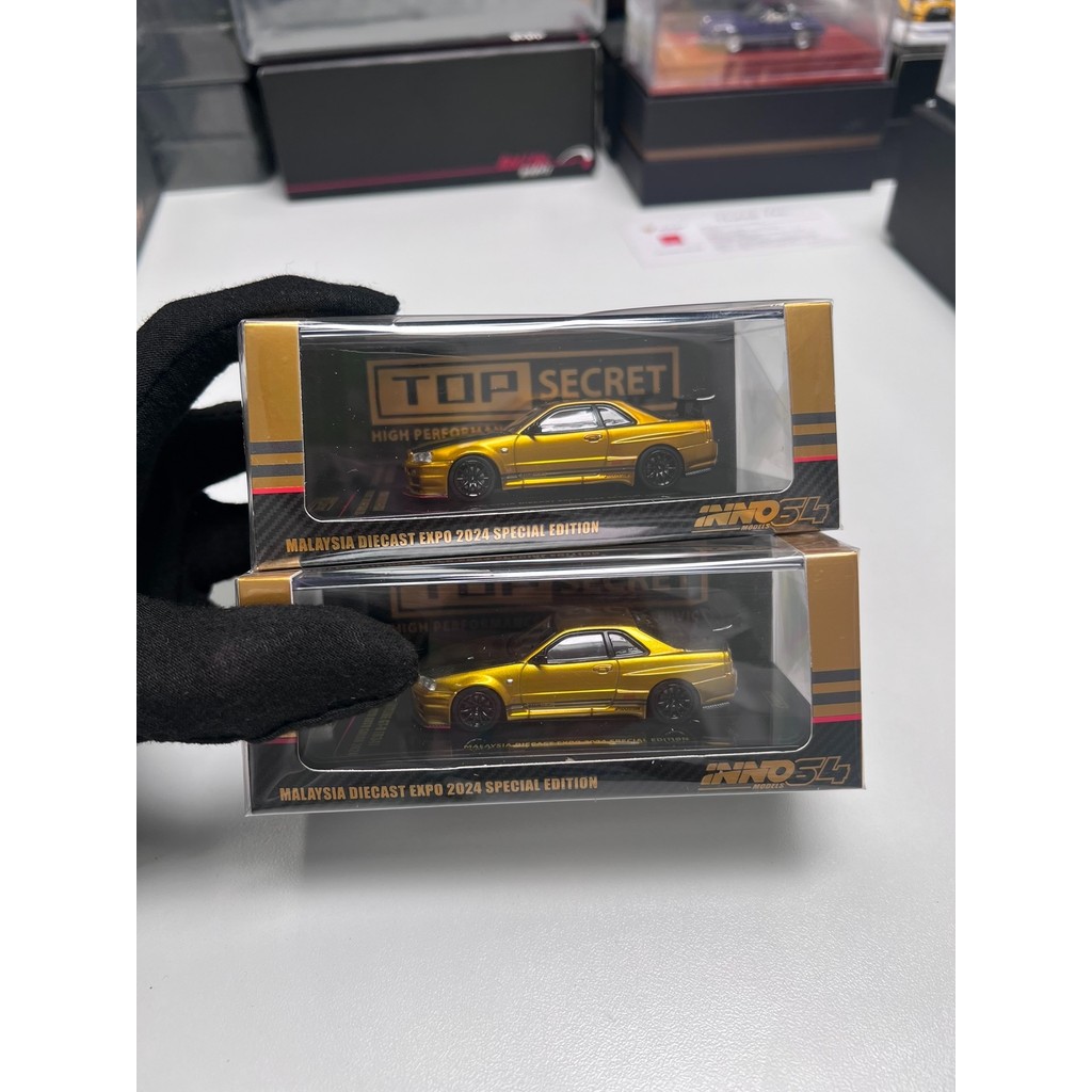 INNO64 Nissan Skyline GT-R R34 "Top Secret" 2024 Malaysia Limited ยี่ห้อใหม่ผลิตภัณฑ์ ¥220 One Piece