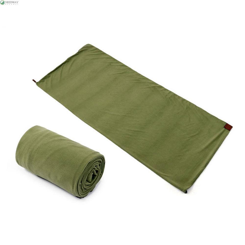 Needway ถุงนอน Warm Multicolor Polar Fleece Isolation Liner Outdoor Camping Ultra-light ผ้าห่ม