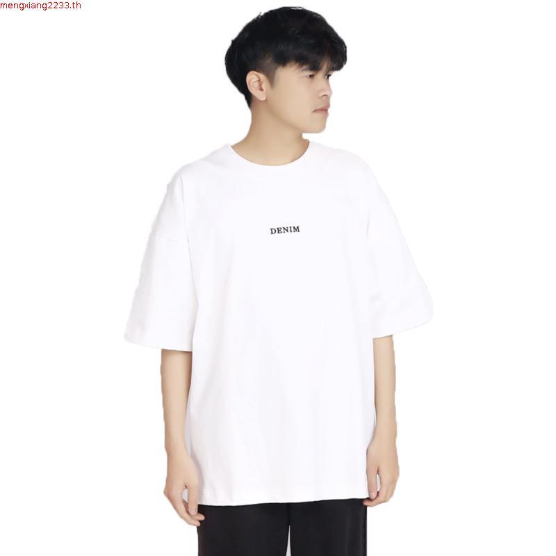 AIMER - AIMER Mini Logo T-shirt in White เสื้อยืด โอเวอร์ไซส์ สกรีนลาย