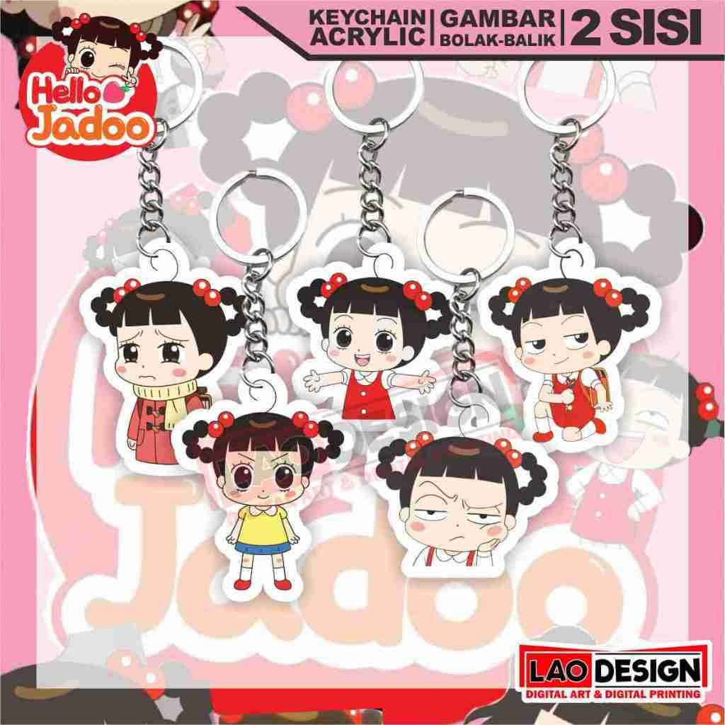 Gantungan Kunci HELLO JADOO - antungan Kunci อะนิเมะ HELLO JADOO - antunci Lucu - Gantungan Kunci Ka