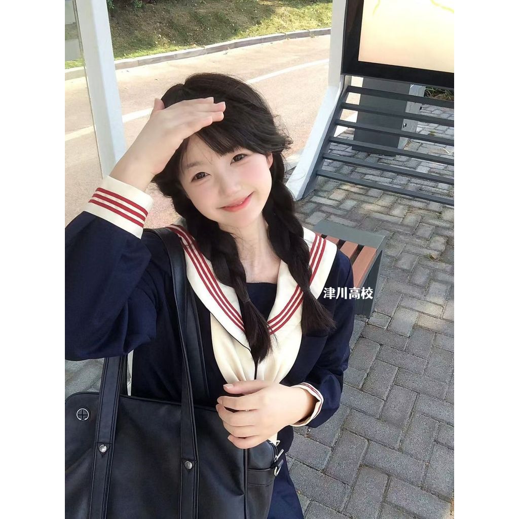 ชุดเครื่องแบบกะลาสี กระโปรงสไตล์ Orthodoxy JK Fashion Chuang Basic Uniform Authen