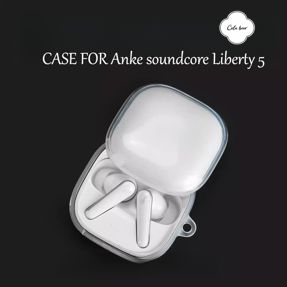 Earphone case for soundcore Liberty 5 Soft transparent earphone case, shockproof protective cover