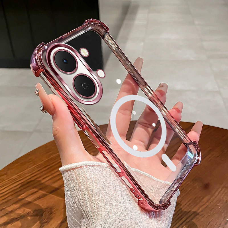 เหมาะสําหรับ Vivo Y05 4G Y11D เคสโทรศัพท์ 2025 กันกระแทกใหม่การออกแบบแม่เหล็กความงามกรณี SZ15