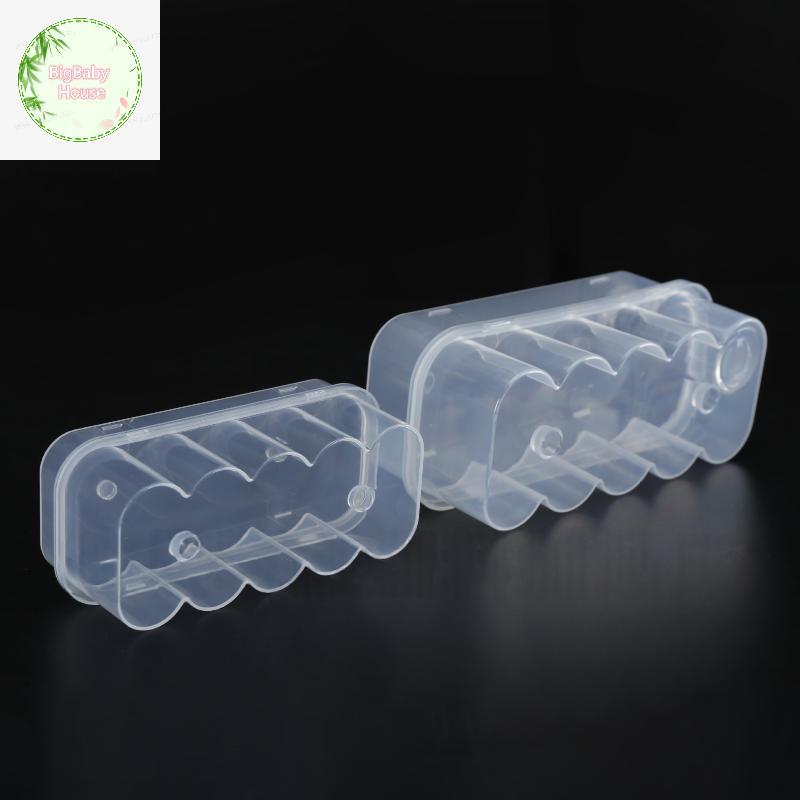 BigBabyHouse 4/10 ชิ้น Staable พลาสติก Microtube กล่องเก็บ 3ML 2/4/6/24-Slot Vial Storage Case Clear