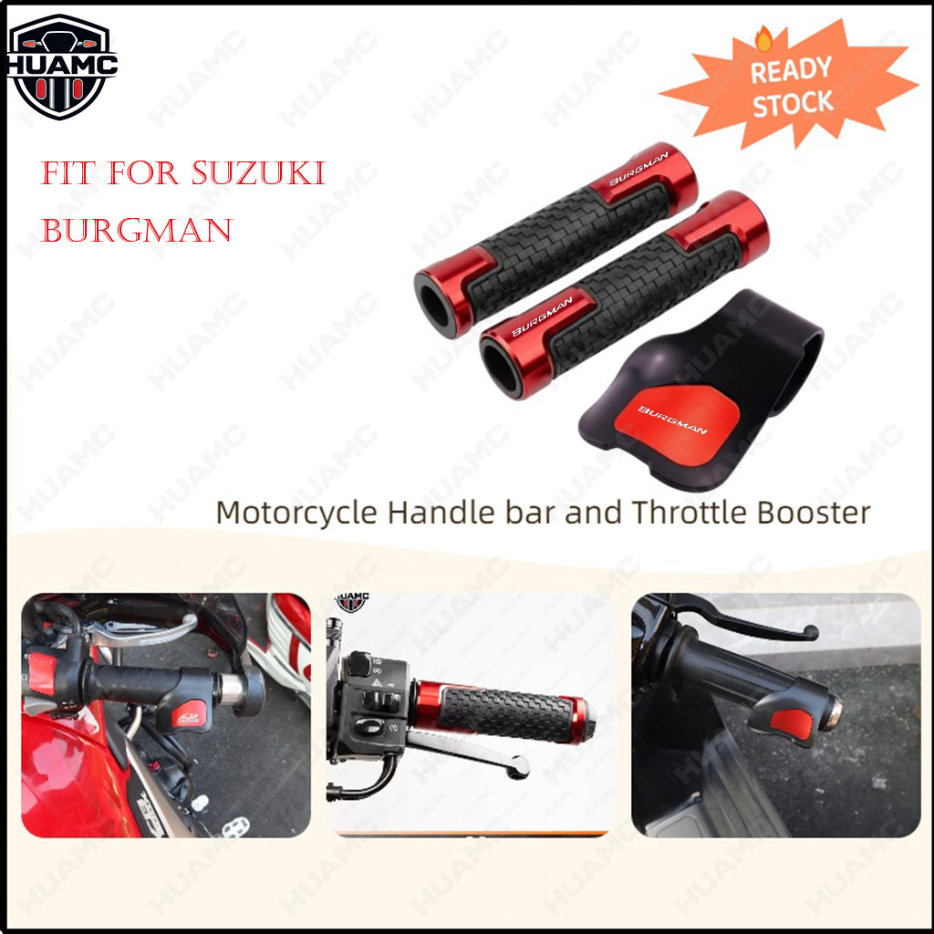 สําหรับ SUZUKI Burgman 125 UH-125 UH-150 UH-200 AN-250 AN-400 AN400Z ที่จับรถจักรยานยนต์ Grips Handl