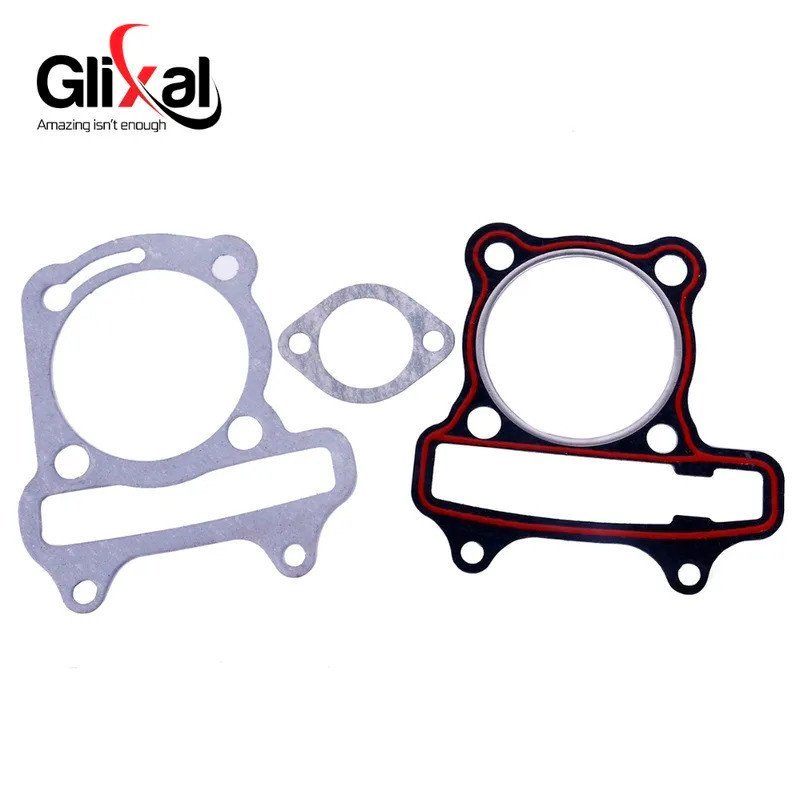 Glixal GY6 180cc 61 มม.สกู๊ตเตอร์เครื่องยนต์ Rebuild Kit Big Bore กระบอกชุดฝาสูบ assy สําหรับ 4 จังห