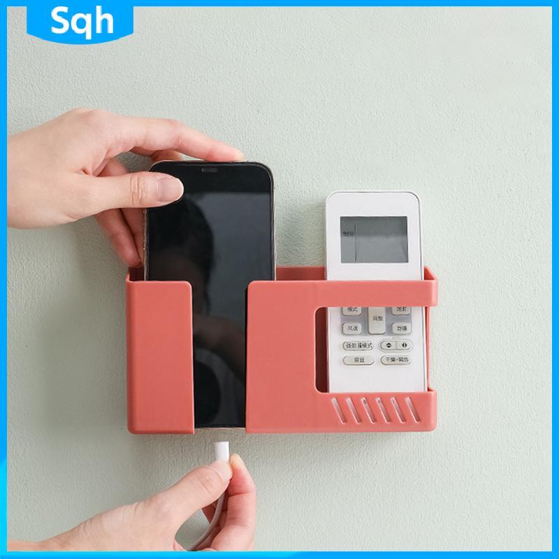 Bri 2 In 1 โทรศัพท์มือถือติดผนังรีโมทคอนโทรลกล่องเก็บมัลติฟังก์ชั่น Punch-free Storage Ra Wall เศษผู้ถือ ywr