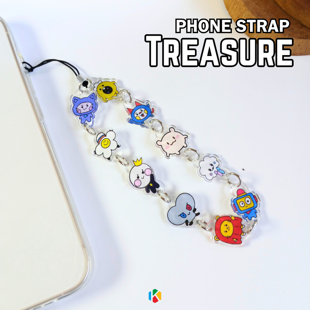 TREASURE TRUZ TEUME Phone Strap – สายรัดโทรศัพท์ KPOP - สินค้าสมบัติ Unofficial Merch Fanmade Merch