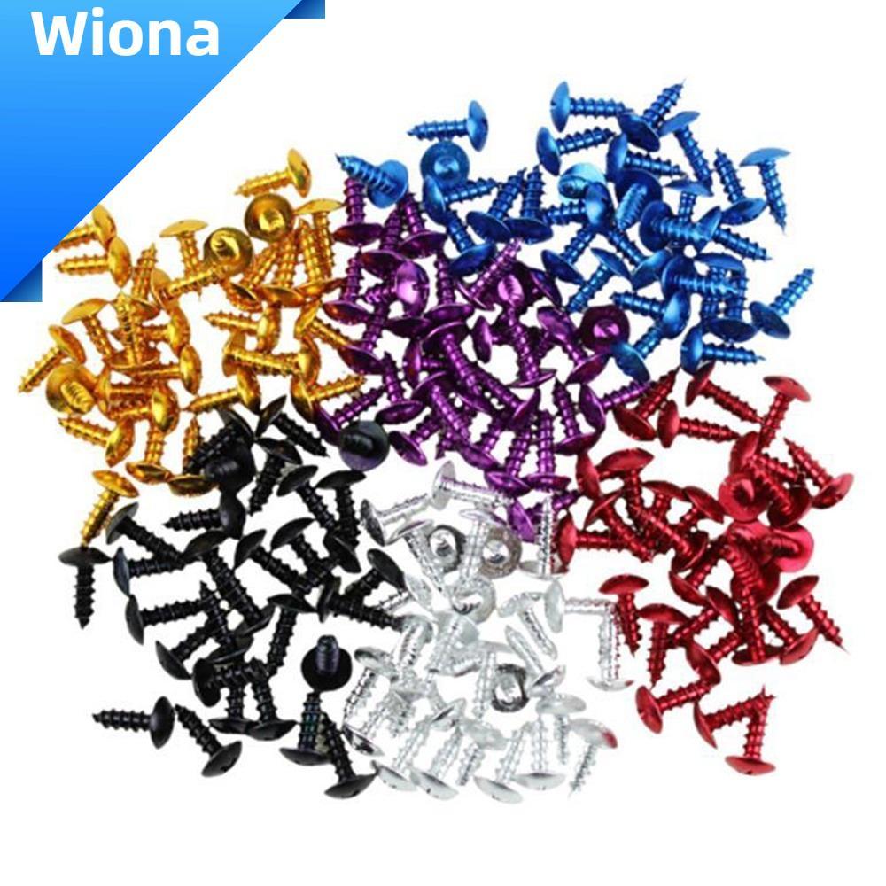 WIONA 30 ชิ้นชุดสลักเกลียวตกแต่ง,อลูมิเนียมอัลลอยด์สกรูแตะตัวเองสากล,อัพเกรดอุปกรณ์เสริม M5x16 สกรูร
