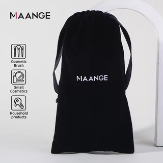 MAANGE ความต้องการ 1ชิ้นกํามะหยี่แปรงแต่งหน้าถุงเก็บแบบพกพาผู้หญิงกระเป๋าเครื่องสําอาง 51872