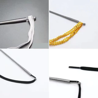 สปริงร้อยเชือกหูกางเกง ใส่ยางยืดขอบกางเกง รุ่นใหม่ สามารถงอได้อิสระ #AP-0015