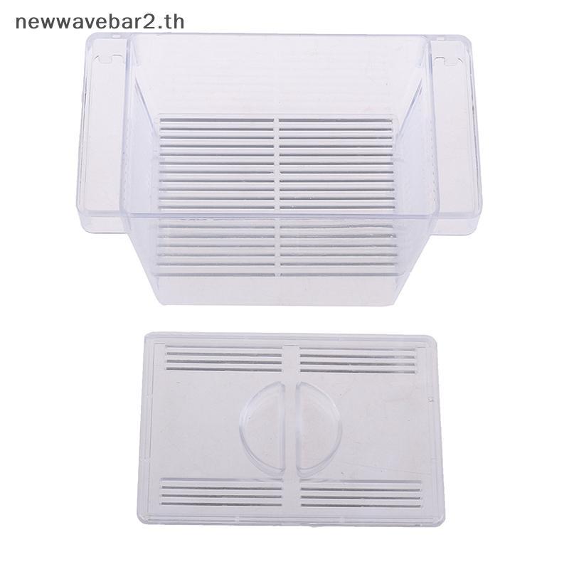 # waveba # Aquarium Fish Tank Guppy Double Breeding Breeder Rearing Trap Box Hatchery .