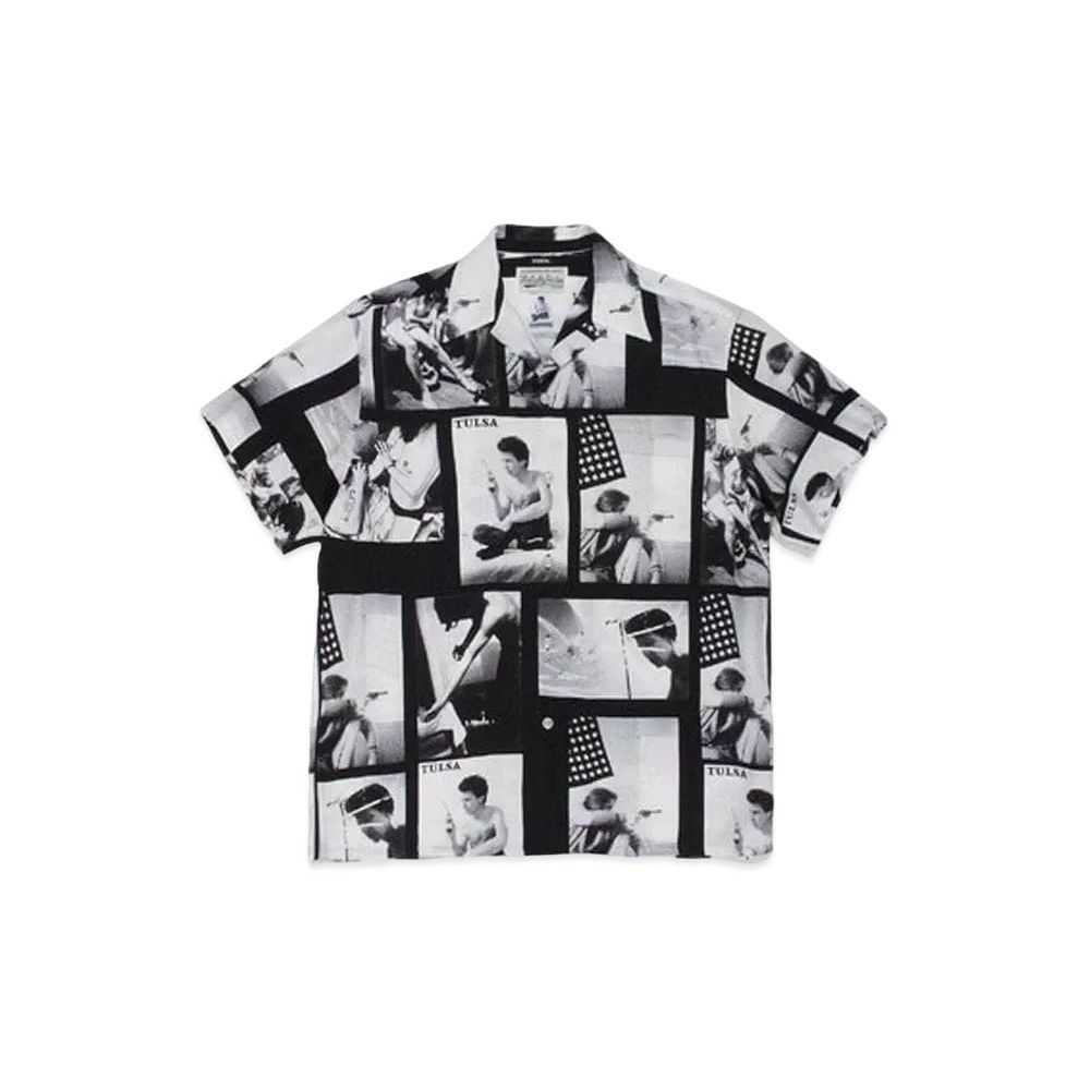 WACKO MARIA LARRY CLARK TULSA HAWAIIAN SHIRT TYPE-2 Black Unused