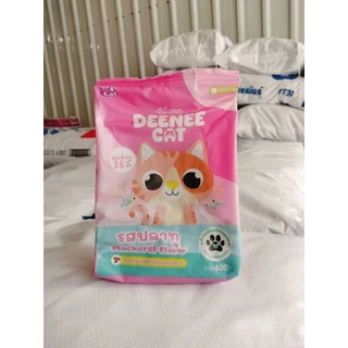 อาหารแมว ดีนี่แคท Deenee Cat DC33 รสแซลมอน ราคาสบายกระเป๋า ขนาด 400 กรัม